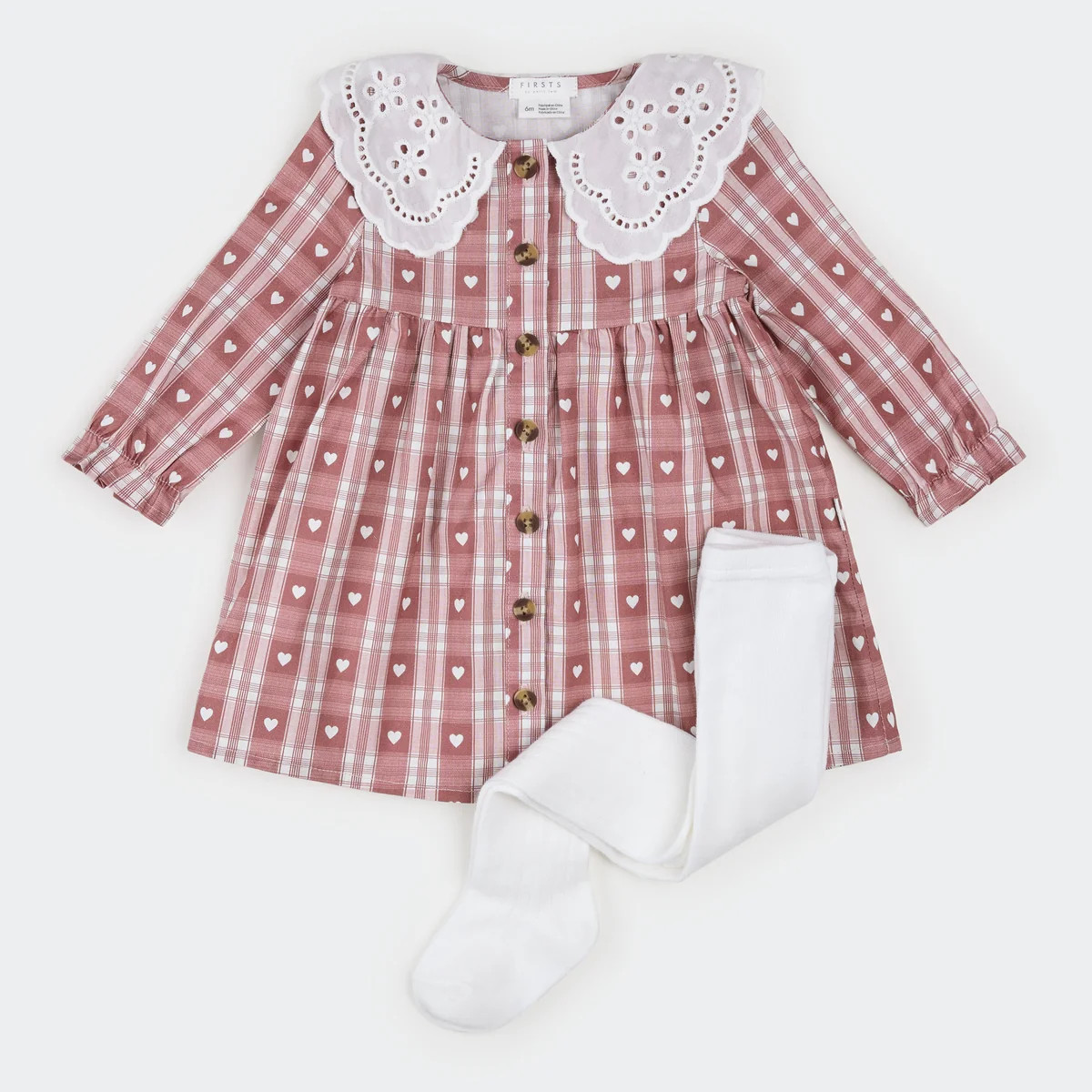Jazzberry Gingham Dress Set | Petit Lem