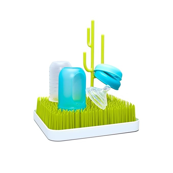 Boon Grass Countertop Baby Bottle Drying Rack, Green | Amazon (US)