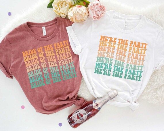 Personalizable Bachelorette Party Shirts Bride of the Party | Etsy | Etsy (US)