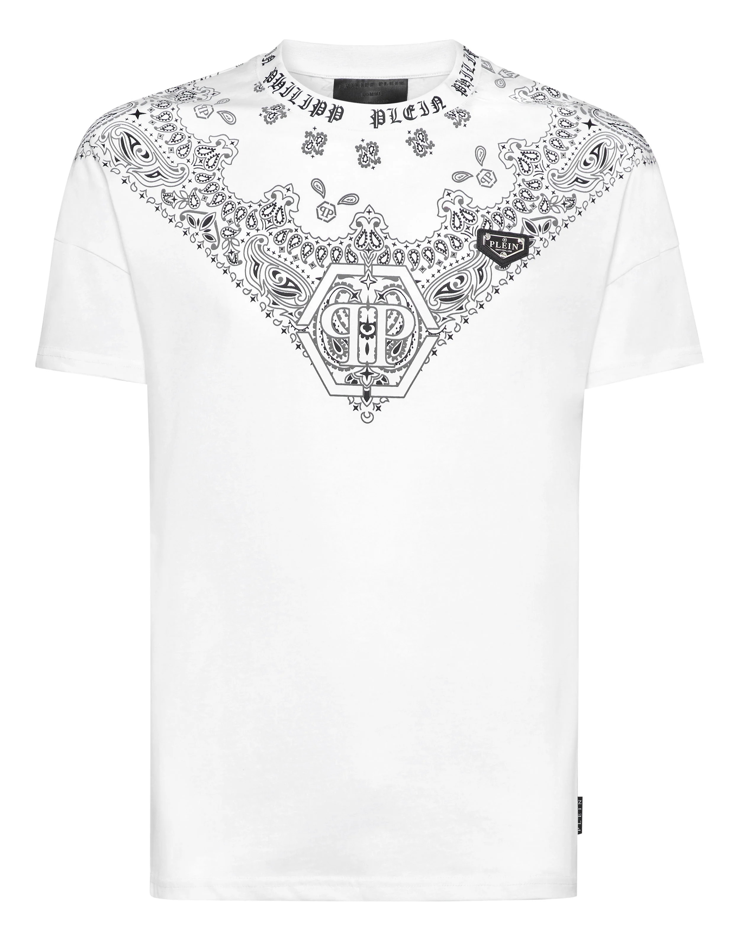 Round Neck T-Shirt Paisley Bandana | Shop Simon