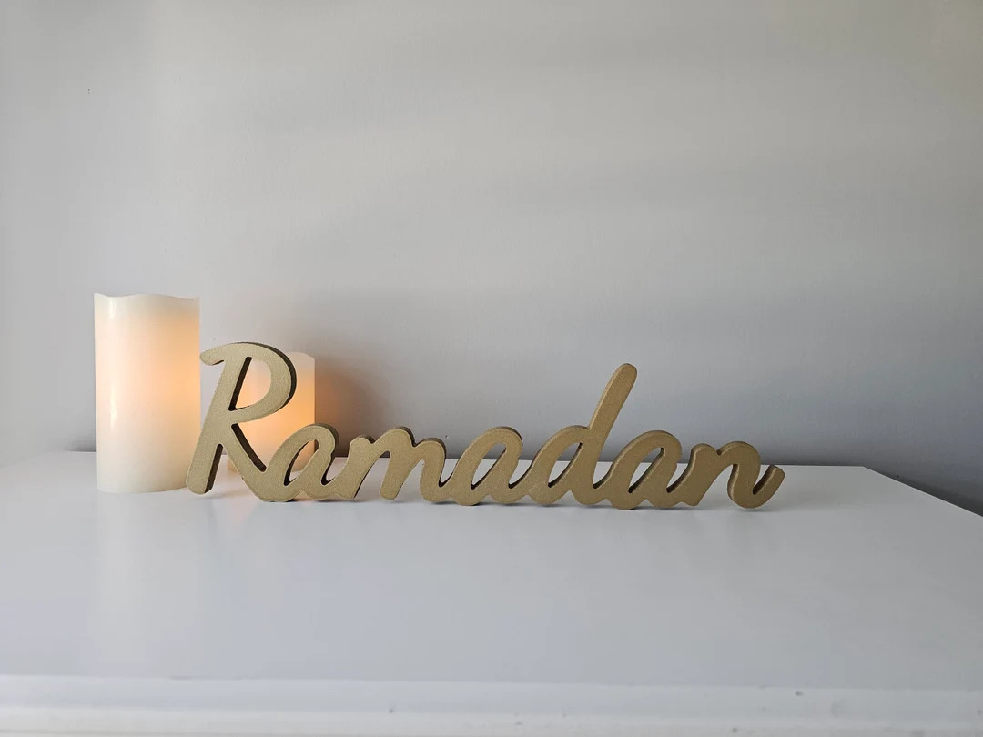 Table Sign for Ramadan, Wood Ramadan Sign, Ramadan Decoration, Eid Decoration, Ramadan, Custom Na... | Etsy (US)