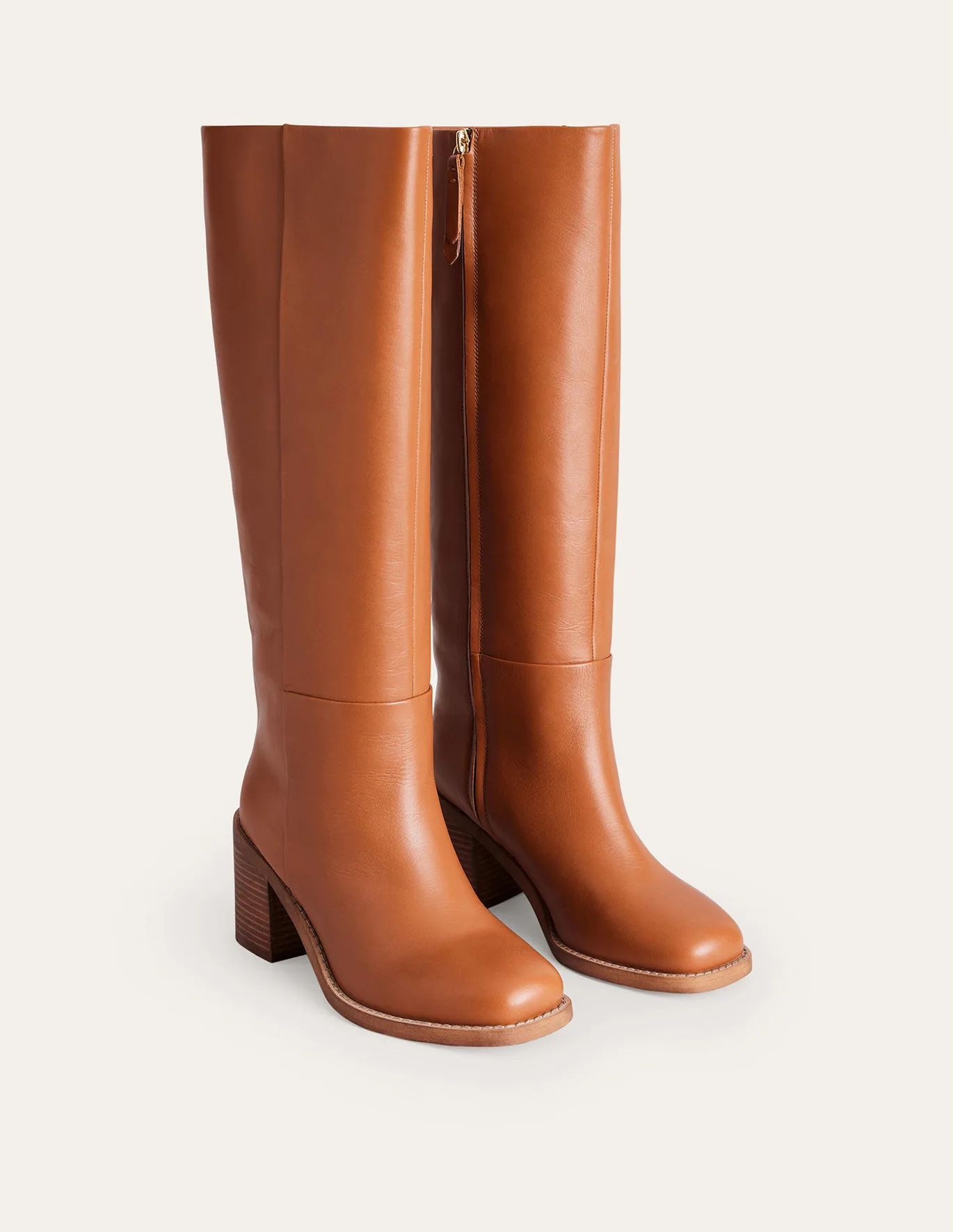 Straight Leather Knee Boots | Boden (US)