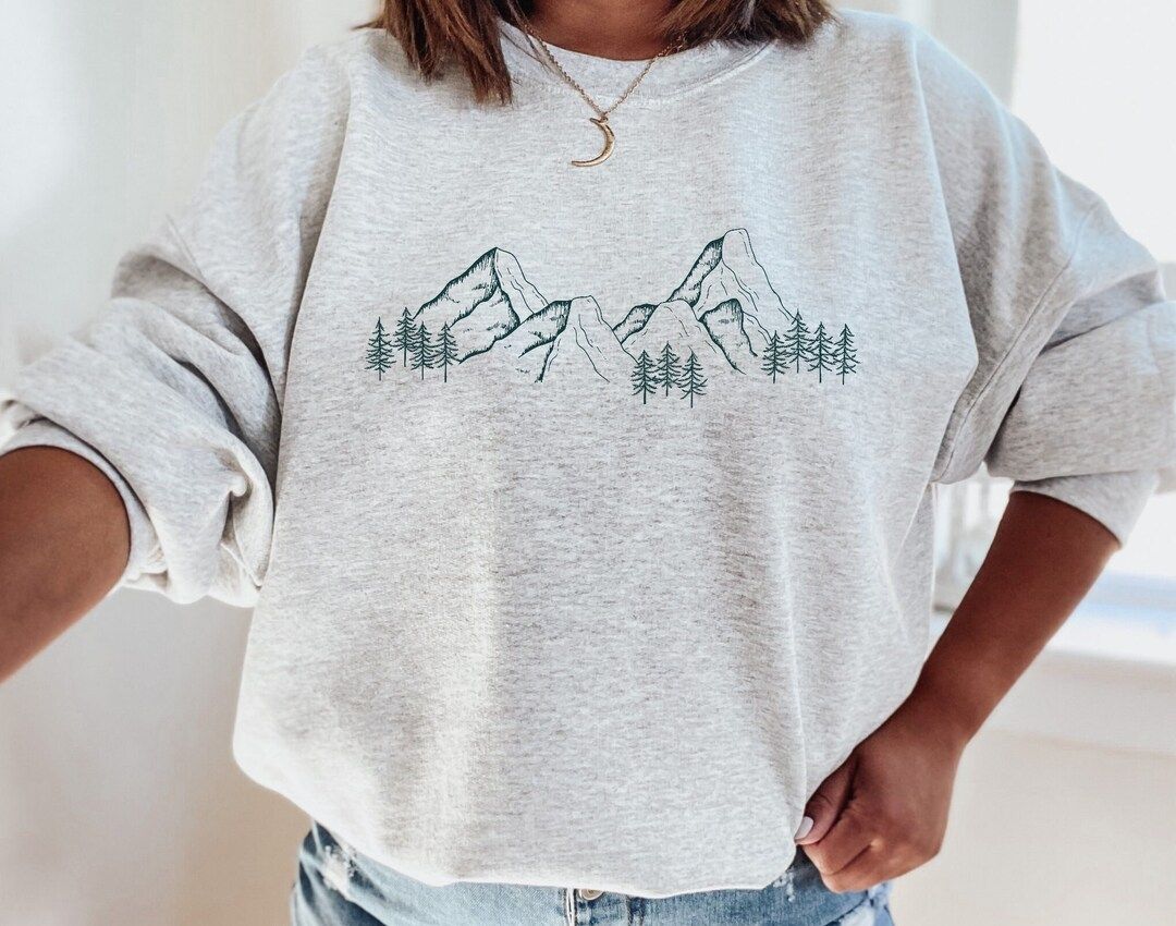 Mountain Sweatshirt Camping Sweatshirt Family Camping - Etsy | Etsy (US)