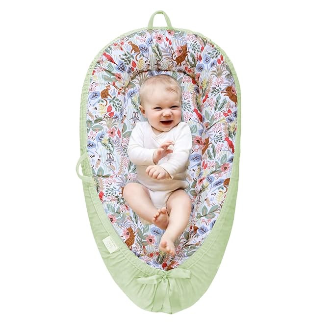 Baby Lounger Nest Newborn Co Sleeper for Baby in Bed Newborn Baby Nest Sleeper Organic Cotton Bab... | Amazon (US)