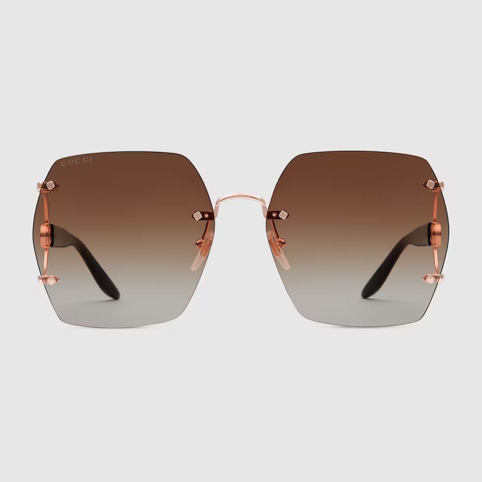 Geometric frame sunglasses | Gucci (US)