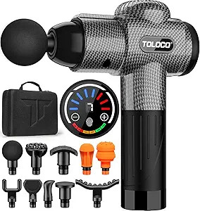 TOLOCO Massage Gun, Muscle Massage Gun Deep Tissue for Athletes with 10 Massage Heads, Electric P... | Amazon (US)