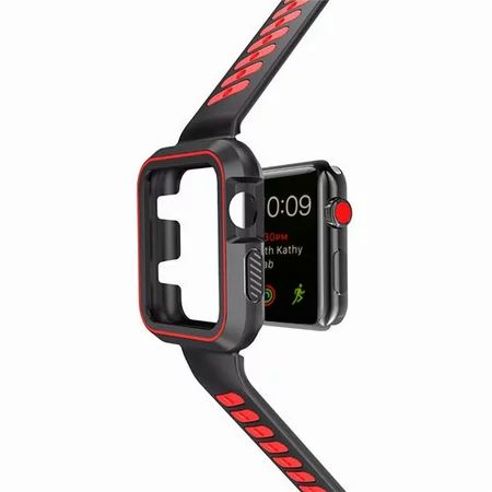 Apple Watch 38mm Series 3/2/1 SPORTS Wristband Replacement Bands Silicone Bracelet Strap with All-Ar | Walmart (US)