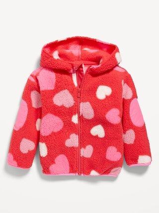 Unisex Printed Sherpa Zip-Front Hooded Jacket for Toddler | Old Navy (US)