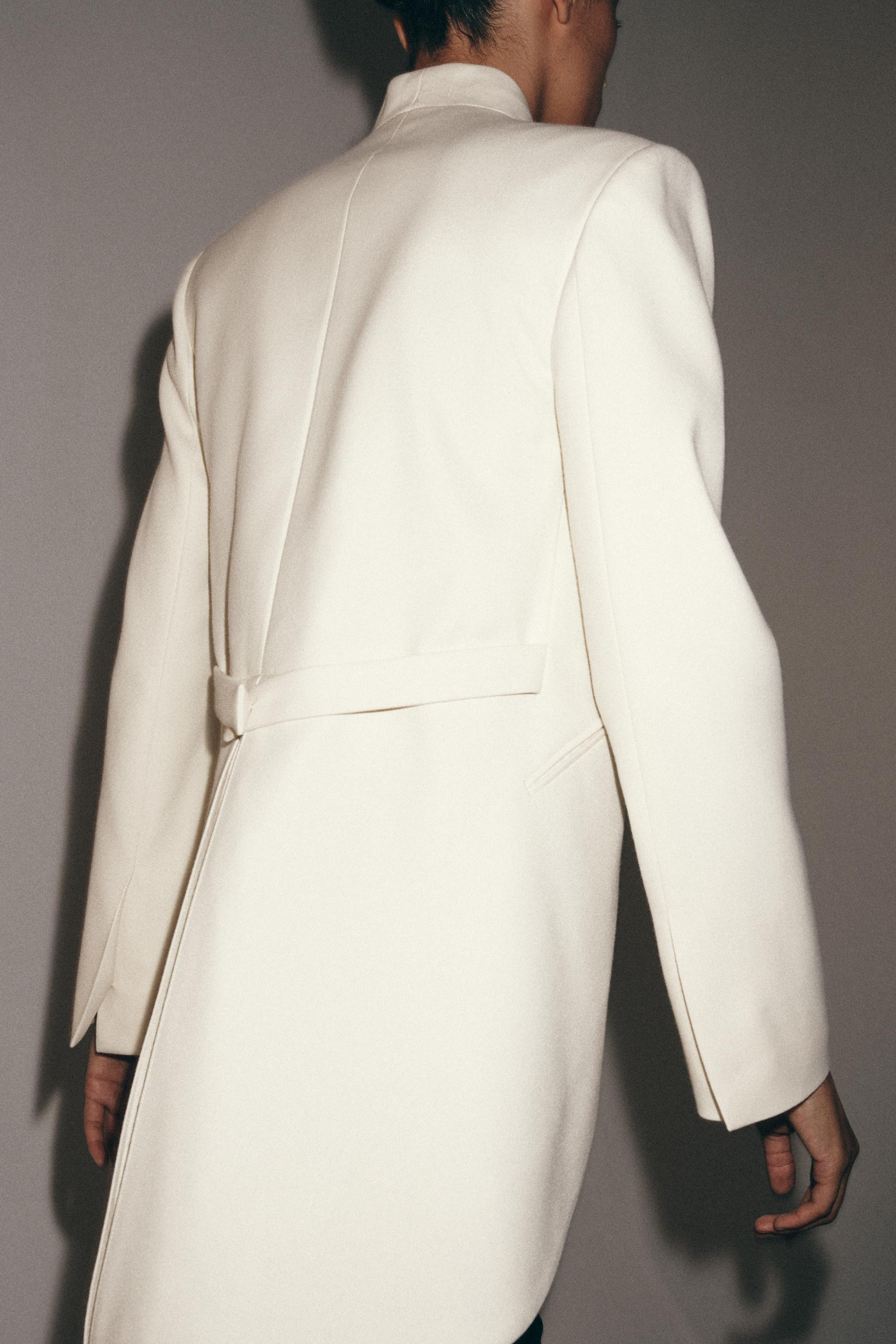 ZW COLLECTION LAPELLESS LONG BLAZER | Zara US