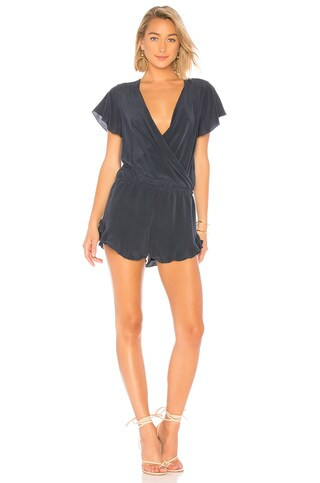 Surplice Ruffle Romper | Revolve Clothing (Global)