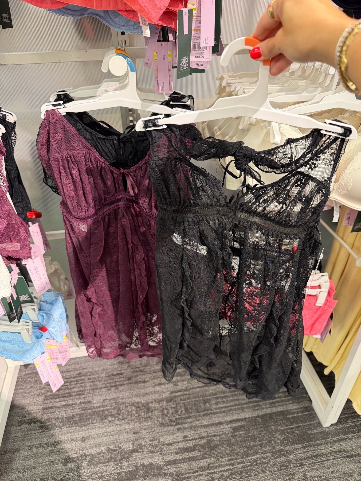 New lace babydoll top