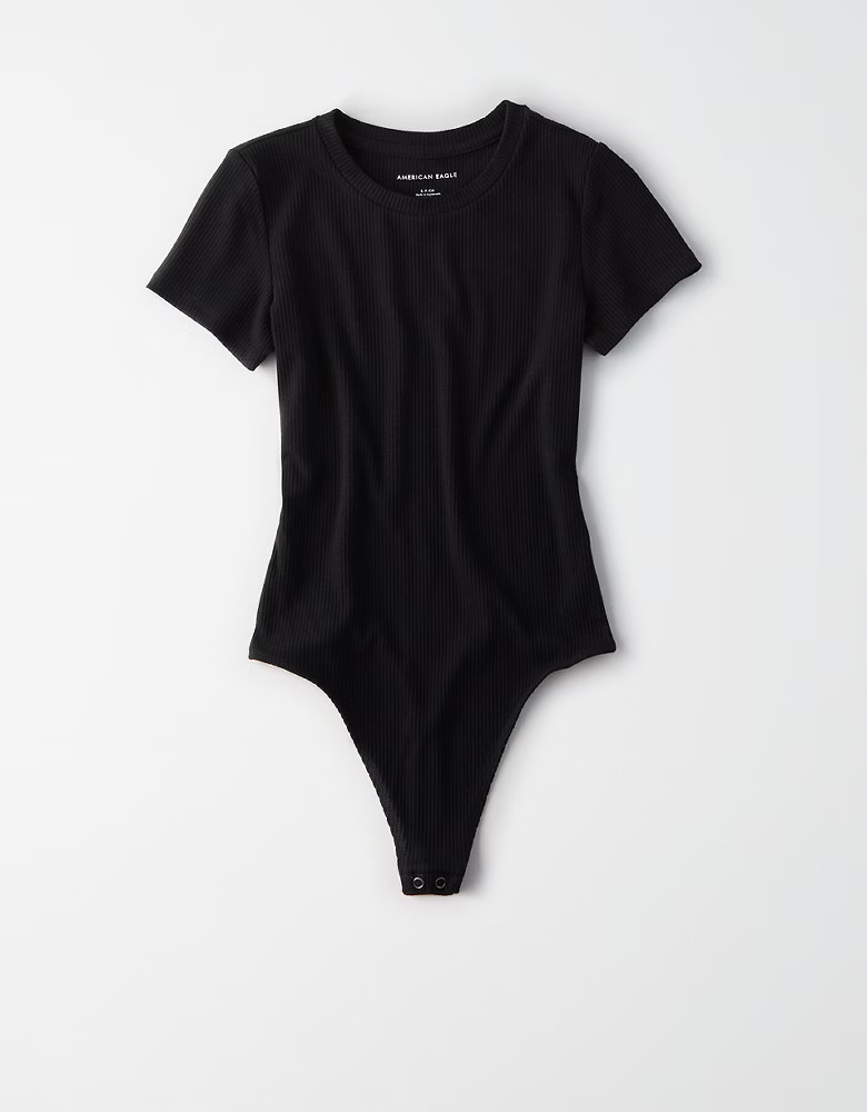 AE Crew Neck Bodysuit | American Eagle Outfitters (US & CA)