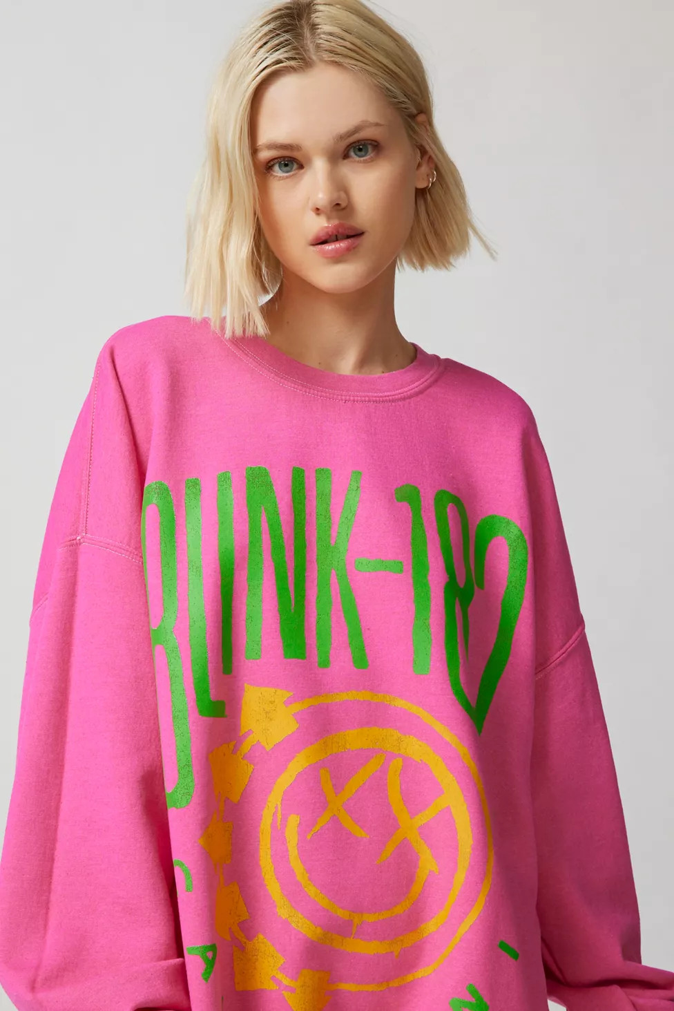 Blink 182 Punk Rock Oversized Sweatshirt | Urban Outfitters (US and RoW)