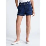 Free Assembly Women's High Rise Denim Utility Shorts, 4” Inseam, Sizes 0-18 | Walmart (US)