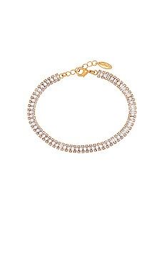 Ettika Rhinestone Anklet in Gold from Revolve.com | Revolve Clothing (Global)