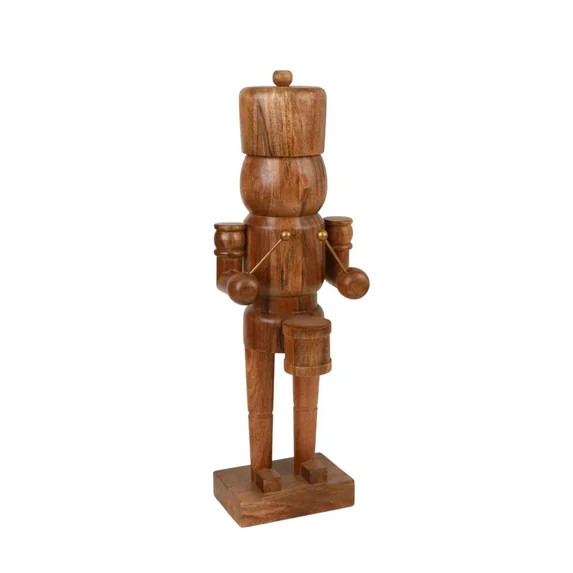 Wood Decorative Drummer Nutcracker, Dark Brown, 23.5", by Holiday Time | Walmart (US)