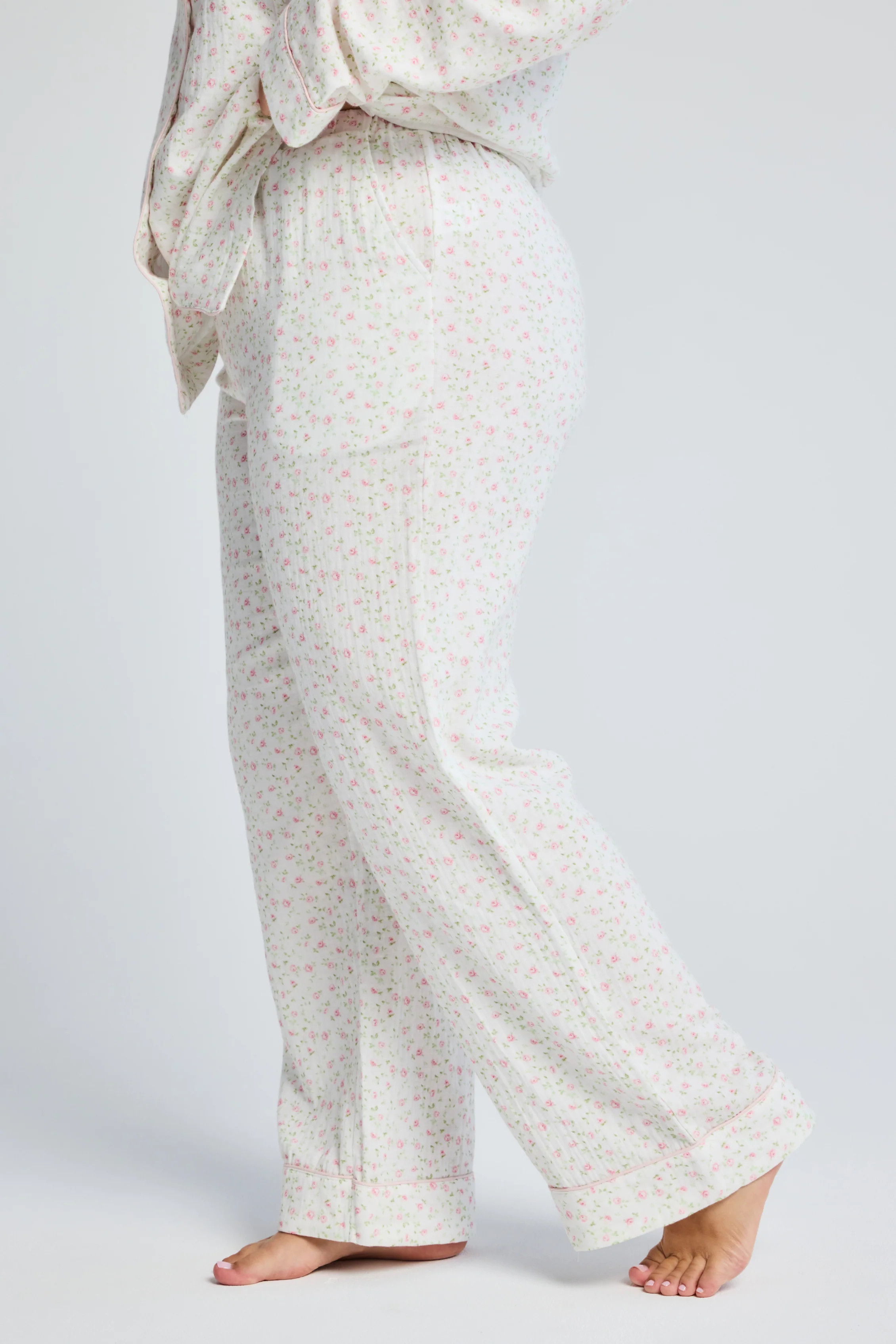 Pink Floral Long PJ Pants | All for Mimi