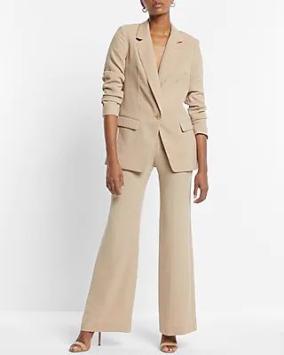 Super High Waisted Twill Flare Trouser Pant | Express