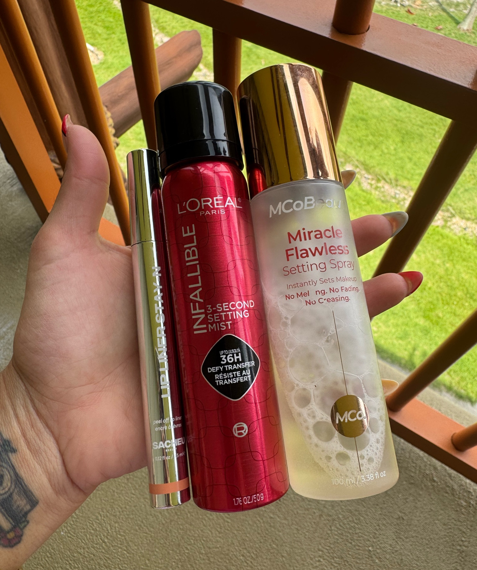 Seal and conceal your makeup #settingspray 

Makeup favorites, beauty must haves, longwear makeup 

#LTKBeauty #LTKFindsUnder50