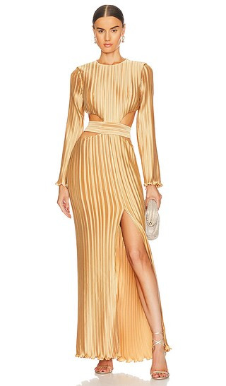 Phillipa Gown in Tan | Revolve Clothing (Global)