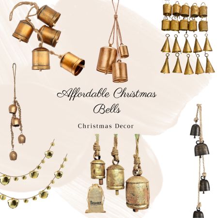 Affordable Christmas Bells. Vintage bells for Christmas decorating ideas. #christmasbells #christmasdecorations #christmasdecor #vintagebells #bronzebells #amazonhome #amazonchristmas 

#LTKhome #LTKSeasonal #LTKHoliday