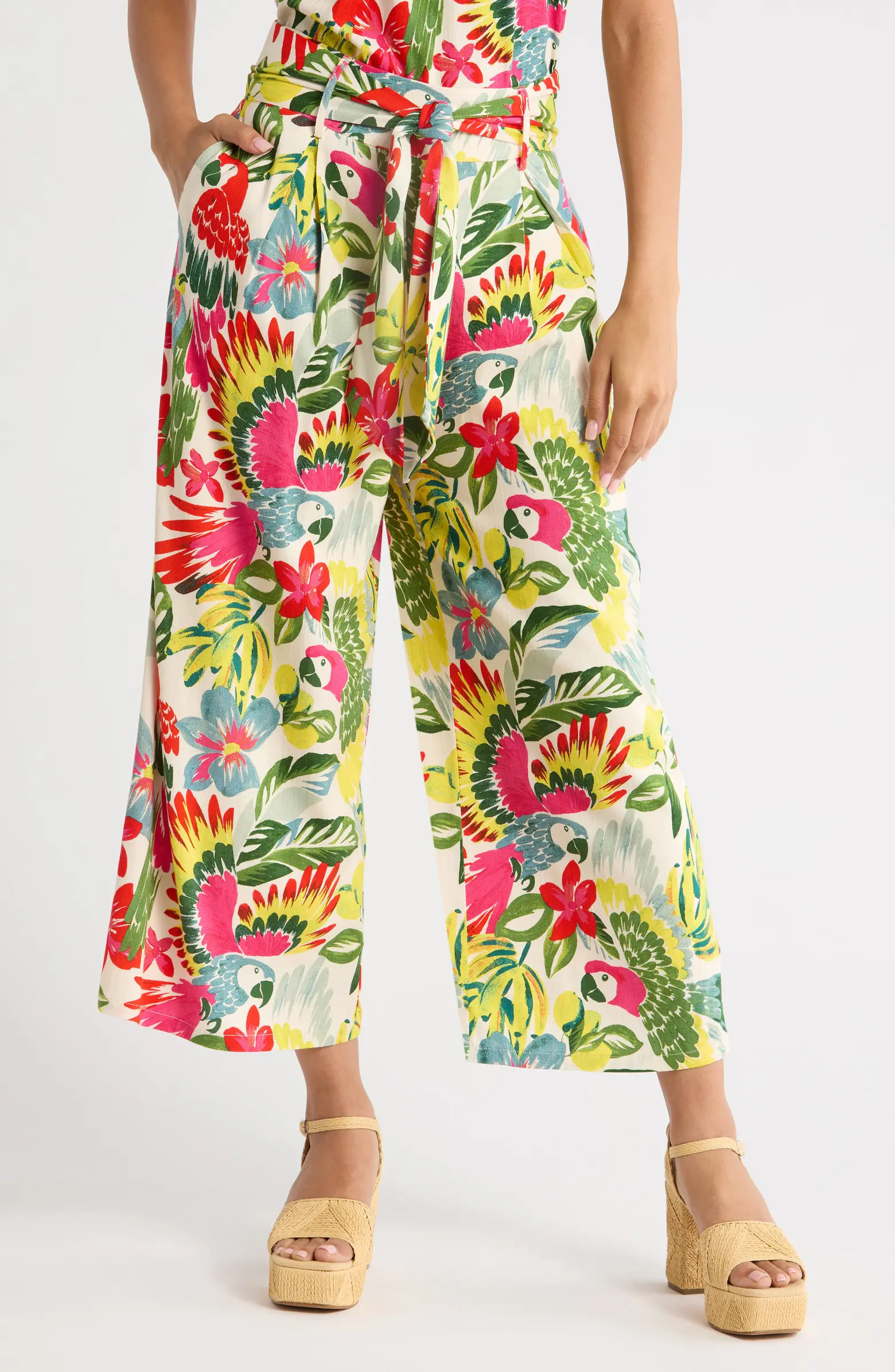 Wissa Tropical Bien Wide Leg Pants | Nordstrom