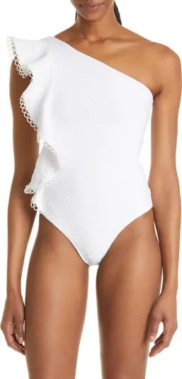 Ruffles One-Shoulder One-Piece Swimsuit | Nordstrom