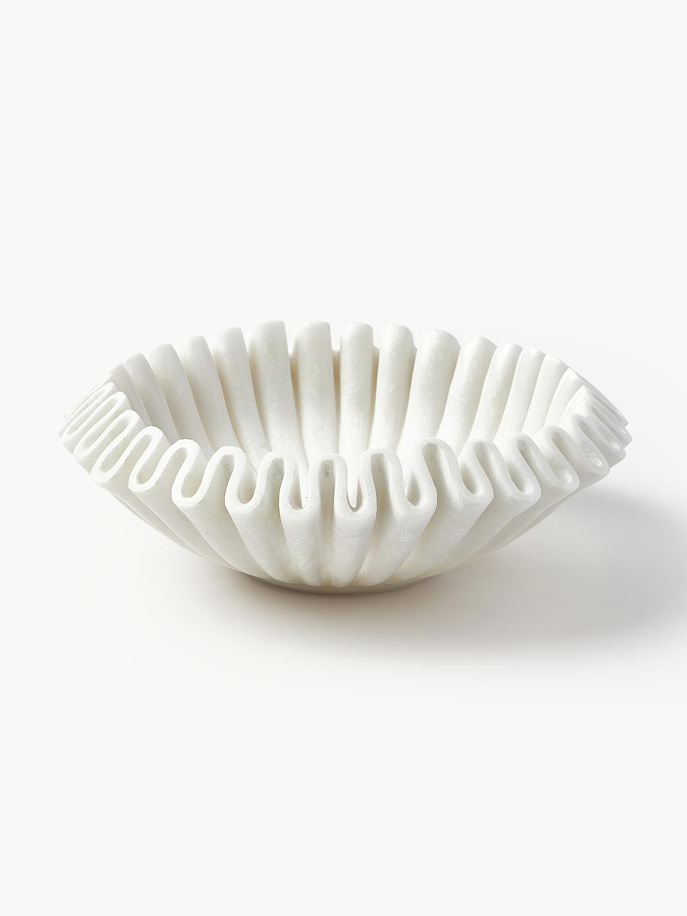 Handgefertigte Deko-Schale Santorini aus Marmor, Ø 31 cm | Westwing EU