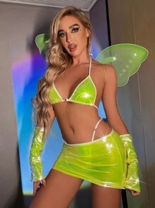 6pack Heart Ring Linked Contrast Binding Fairy Costume Set
   SKU: sn2203142339349902      
     ... | SHEIN