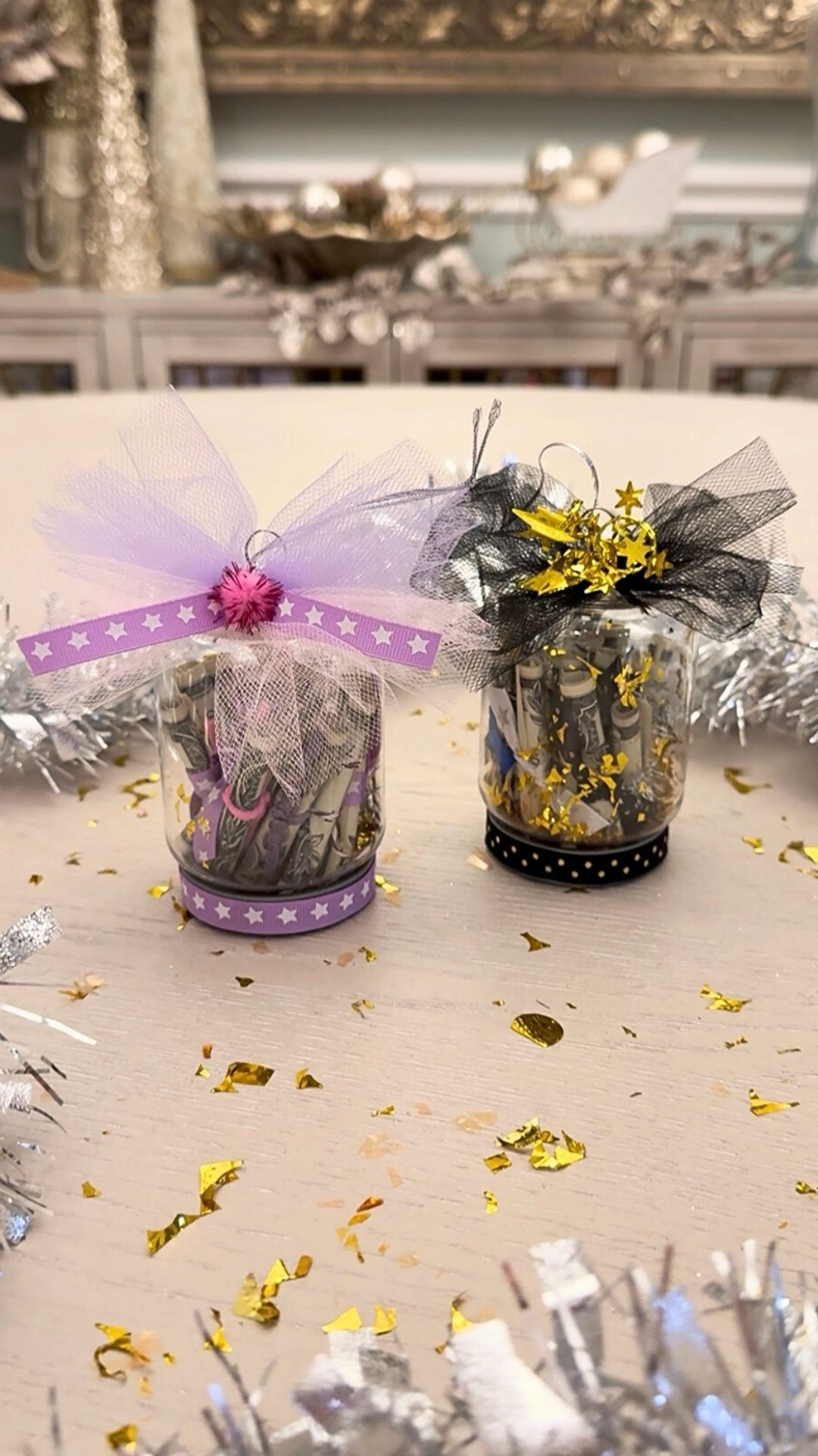 Cash gifts… but make them ornaments 🎄💸
Festive, fun, and finished with a pizzazzy bow 🎀✨
#ltkgift #diygifts #diy #christmasgiftidea #christmasgift 

#LTKSeasonal #LTKHoliday #LTKGiftGuide