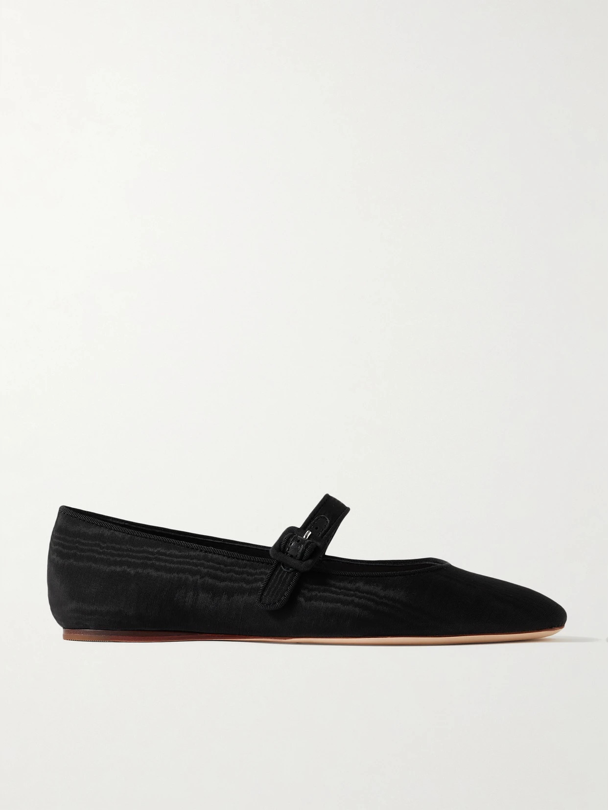 Loeffler Randall - Ginger Moiré Mary Jane Ballet Flats - Black | NET-A-PORTER (US)