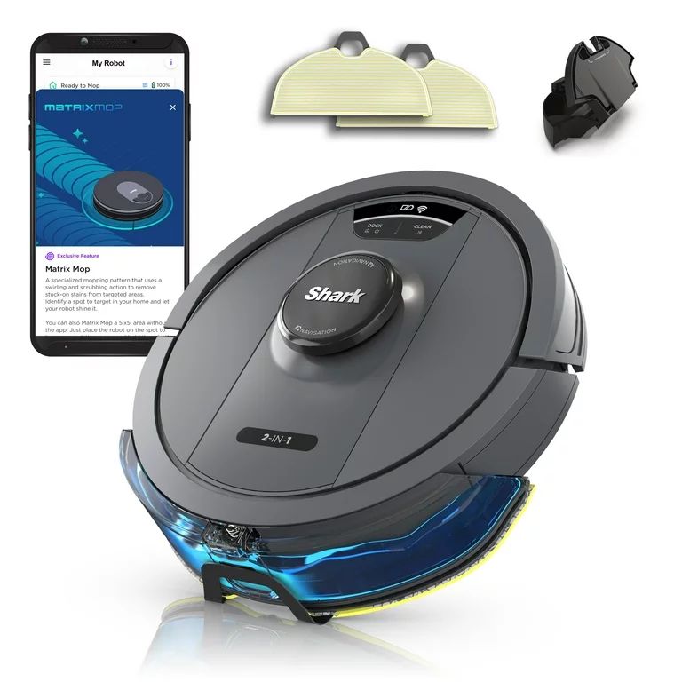 Shark IQ 2-in-1 Robot Vacuum and Mop with Matrix Clean Navigation, RV2402WD, New | Walmart (US)
