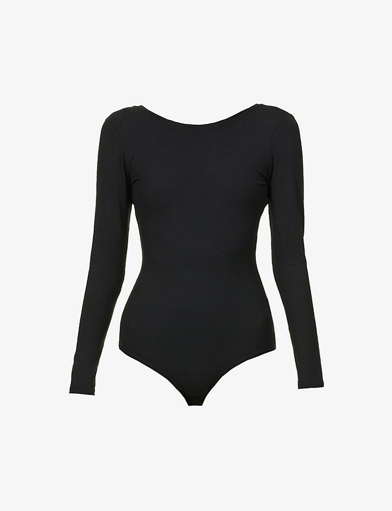 Scoop-neck stretch-jersey bodysuit | Selfridges