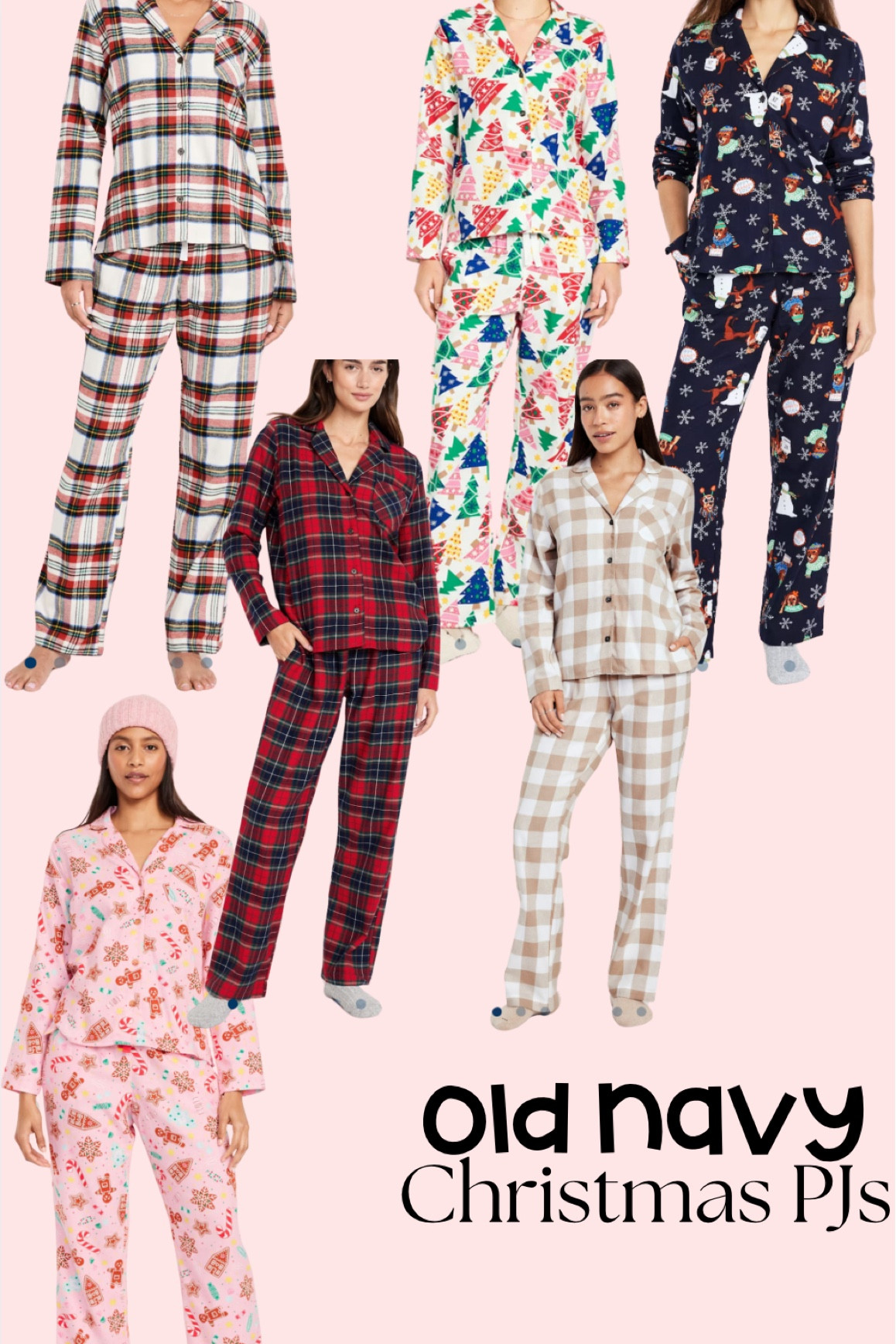 HUGE OLD NAVY SALE🆘 50% off all Christmas PJs! Here are the flannel long sleeve/pant ones! 

#LTKfamily #LTKsalealert #LTKSeasonal
