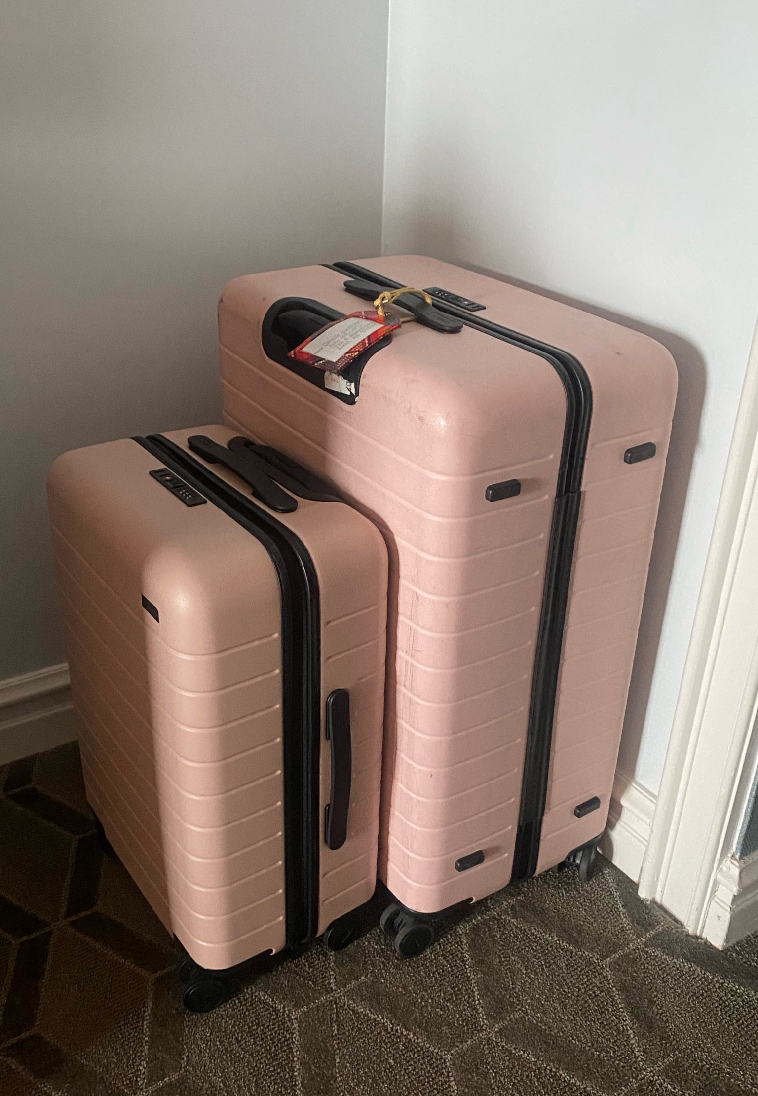 My favorite hard case suitcases from away! I have it in the light pink color! So durable and perfect for traveling  

#LTKtravel