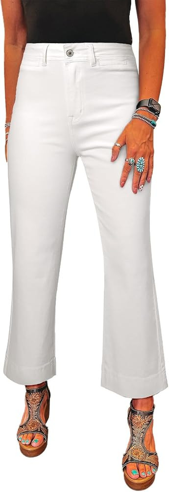 SHEWIN Women Wide Leg Jeans High Waisted Stretch Denim Pants | Amazon (US)