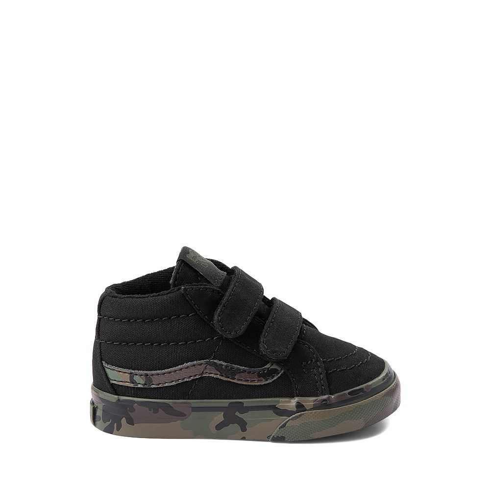 Vans Sk8 Mid Reissue V Skate Shoe - Baby / Toddler - Black / Camo | Journeys