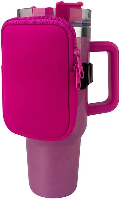 Water Bottle Pouch for Stanley 40 oz Tumbler Pouch Stanley Cup Accessories Zipper Pouch Belt Bag ... | Amazon (US)