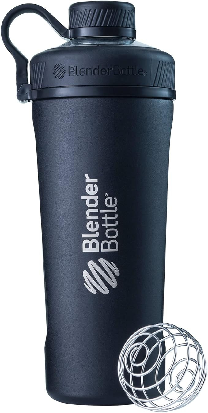 BlenderBottle Radian Shaker Cup Insulated Stainless Steel Water Bottle with Wire Whisk, 26-Ounce,... | Amazon (US)