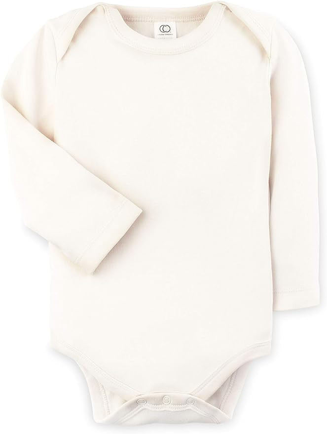 Colored Organics Unisex Baby Organic Cotton Bodysuit - Long Sleeve Infant One Piece | Amazon (US)