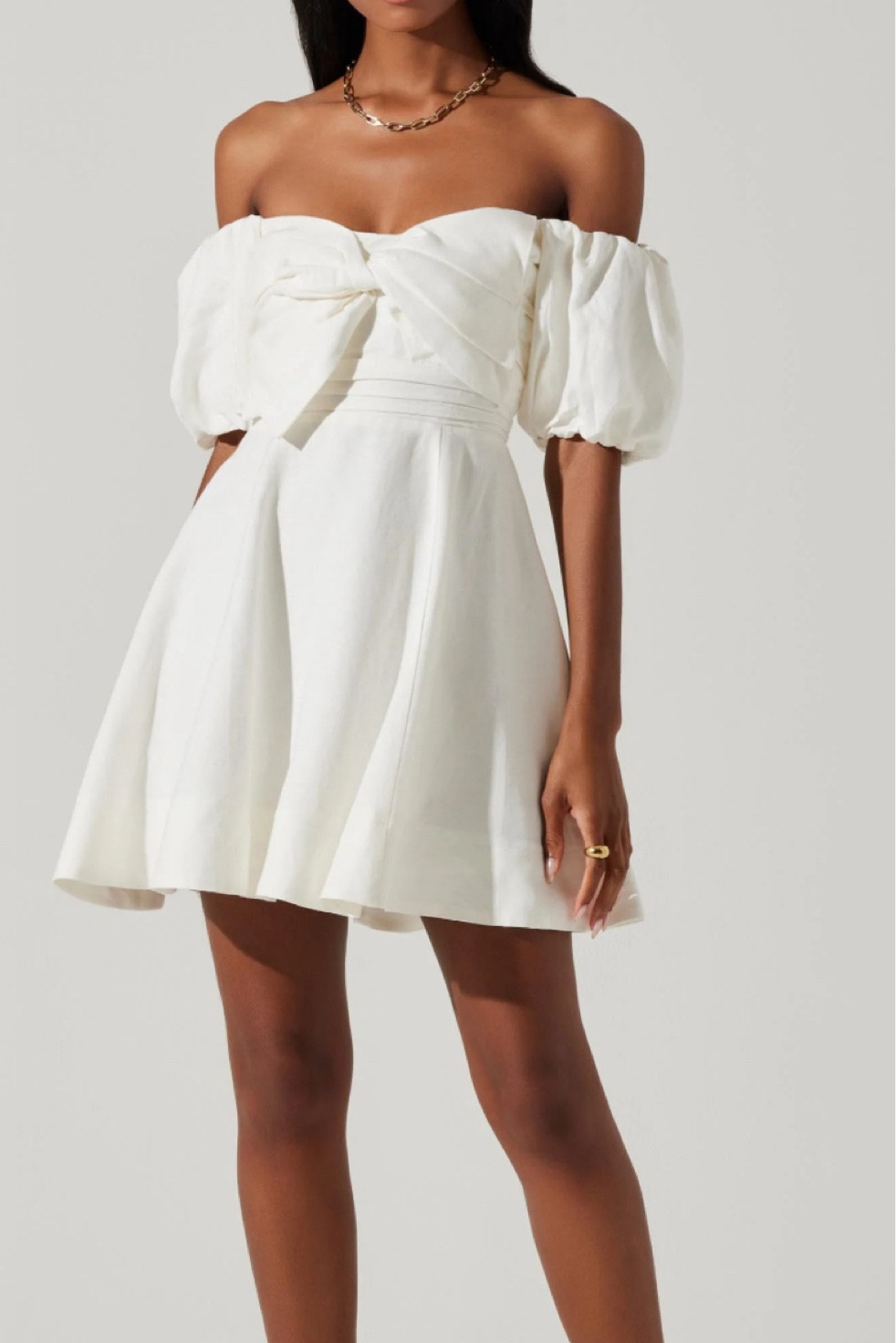 On sale 🎉

Ula Off-Shoulder Mini Dress ASTR the label women’s dress bride bridal little white mini flare dress front bow puff sleeve bachelorette bridal shower

#LTKSaleAlert #LTKStyleTip