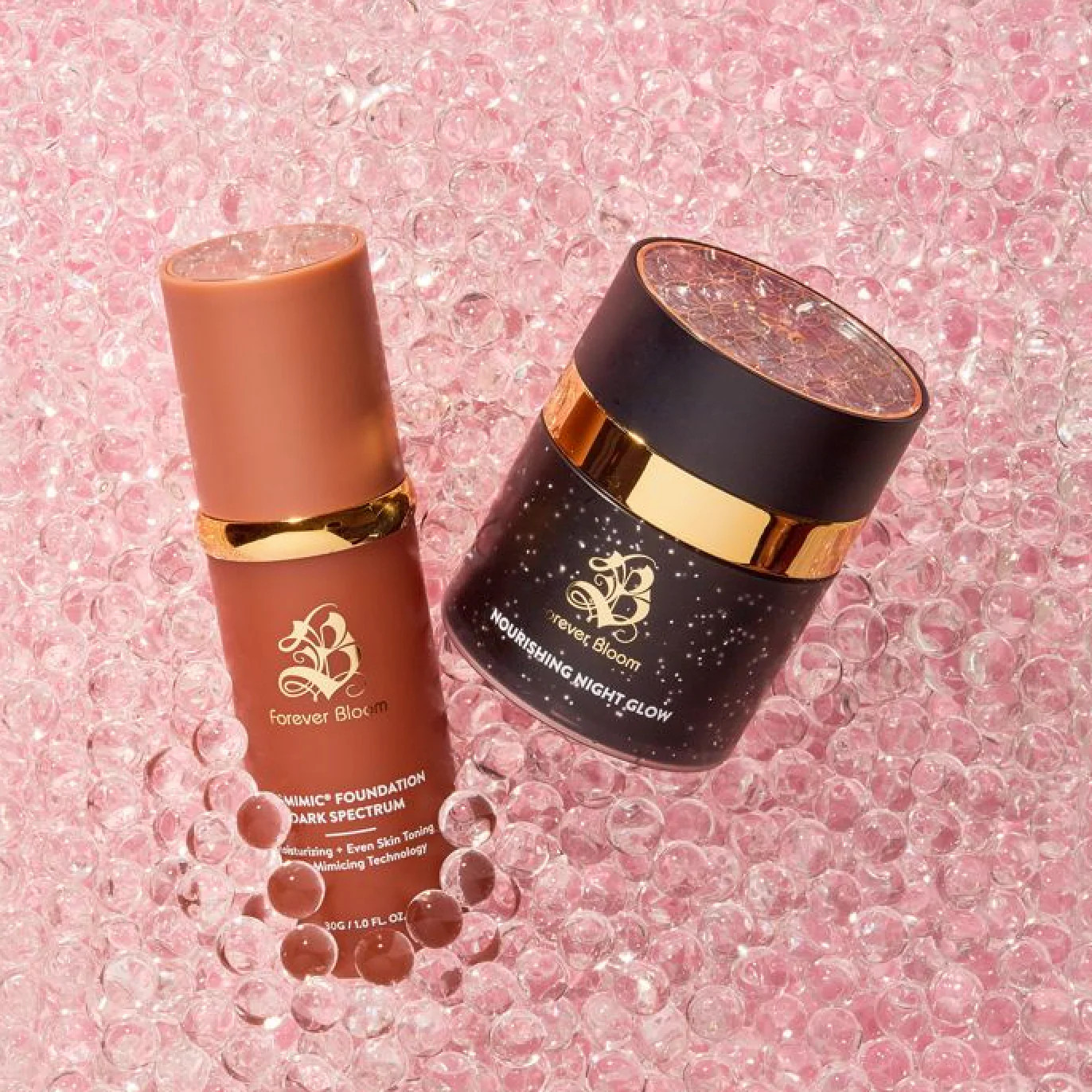 The Spring Bundle - Nourishing Night Glow + Biomimic Foundation | Forever Bloom