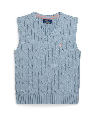 Boys' 2-7 Cable-Knit Cotton Sweater Vest | Macy's