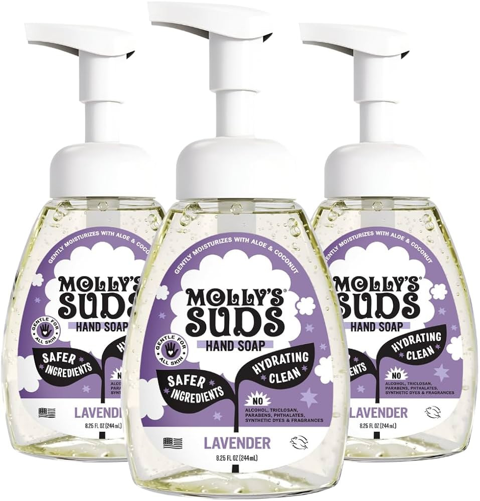 Molly's Suds Foaming Hand Soap - Made with Aloe and Coconut Oil | Moisturizing Hand Wash | Clean ... | Amazon (US)