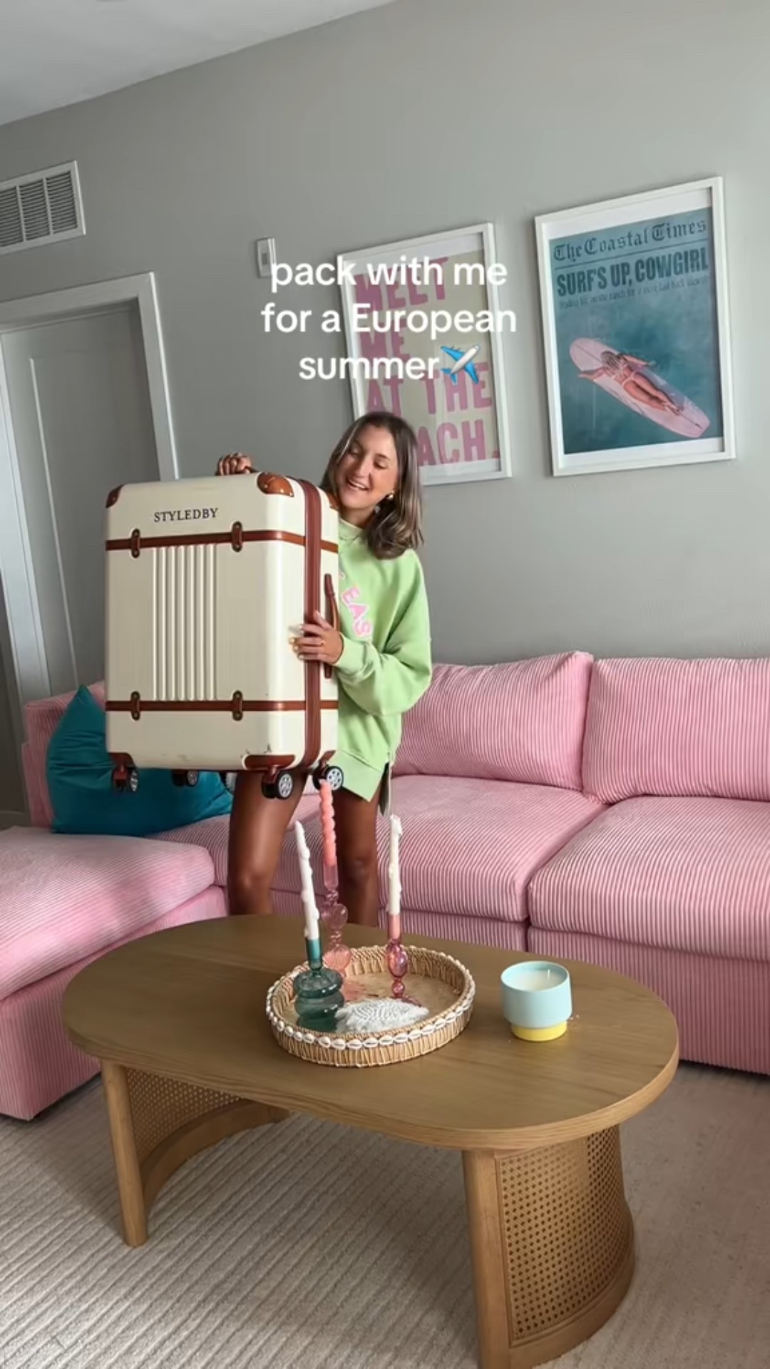 pack with me for a European summer 💛✈️ linking my fav personal item and checked bag