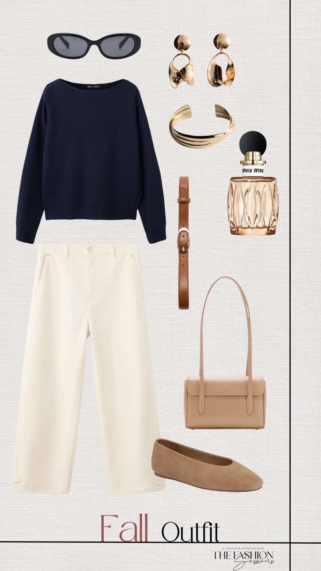 Fall Outfit | Blue Navy Boatneck Sweater | Cream Jeans | Suede Flats | Tan Bag | Miu Miu Perfume |

#LTKgrwm #LTKSeasonal #LTKootd