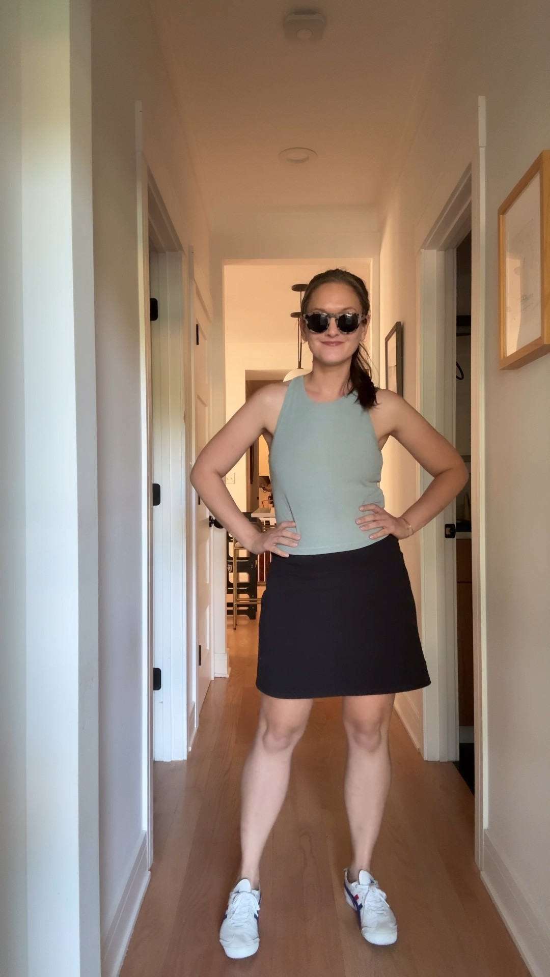 On a sun-drenched Tuesday in July in Chicago, this cool stay-at-home city mom opted for pure ease in a black athleisure skirt and a teal tank, her go-to sneakers carrying her from one indulgent moment to the next. With her usual gold hoops and necklaces taking the day off—save for her ever-present stack of permanent bracelets—she dropped her son off at daycare, checked off a few blog to-dos, and then leaned fully into self-care. She had a facial booked, but when the spa offered to add a massage? She said yes before they could even finish the question. The afternoon brought a return to blog work and a quick pivot to physical therapy—because balance, right?—before scooping up her little guy for an evening filled with giggles, sidewalk chalk, and the satisfying hum of a day well spent.

#LTKActive #LTKStyleTip #LTKFamily