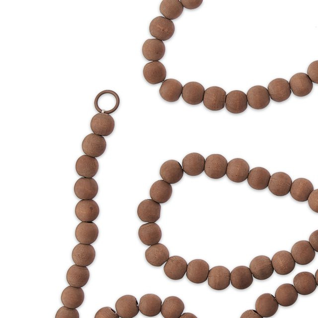Holiday Time Wood Bead Garland, 12' | Walmart (US)