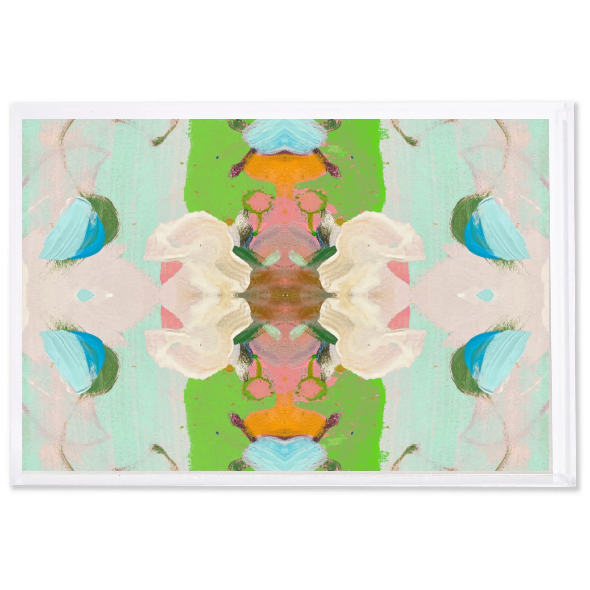 Monet's Garden Green Small Acrylic Tray | Auden & Avery