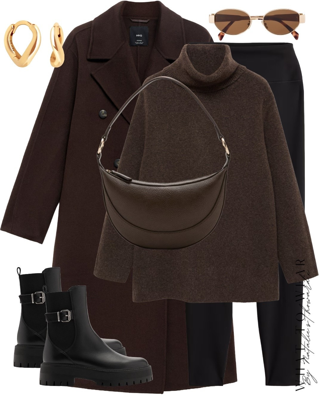 A smart causal black and brown autumn outfit idea styling. I love the black leggings they’re super soft and I have a few pairs now. The brown jumper looks like the perfect length to go with leggings and I love this smart brown coat! The chunky black boots are so nice too 

#LTKuk #LTKautumn #LTKstyletip